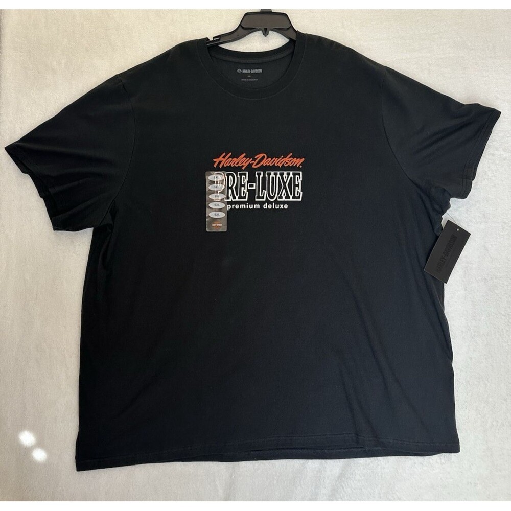 Harley Davidson Genuine Motorclothes t-Shirt Premium Deluxe Black 5XL NWT (8057)